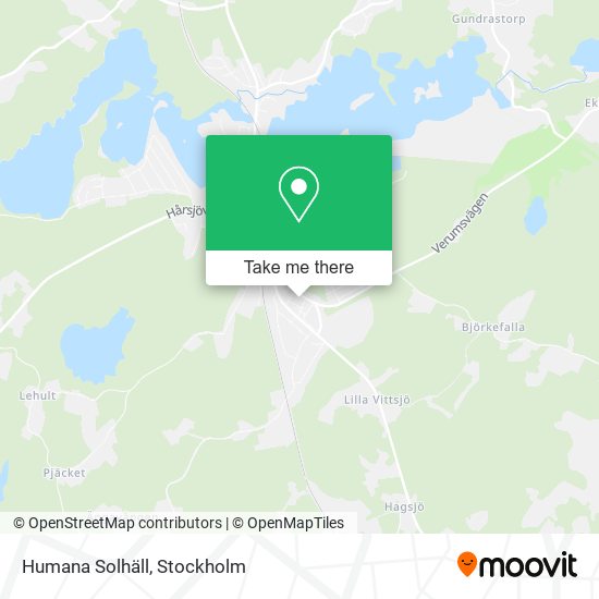 Humana Solhäll map