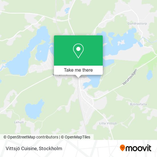 Vittsjö Cuisine map
