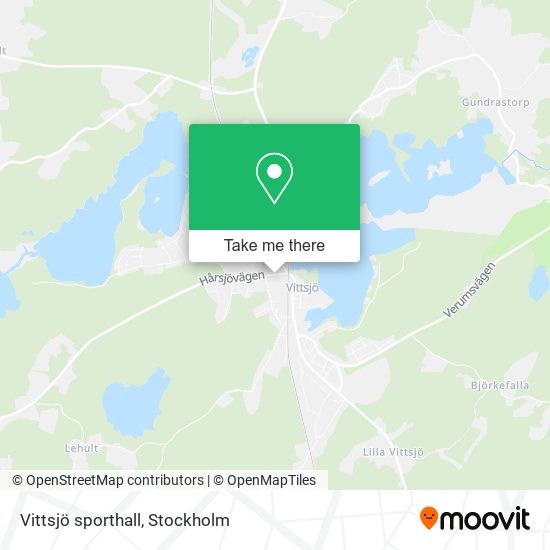 Vittsjö sporthall map