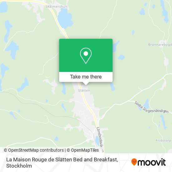 La Maison Rouge de Slätten Bed and Breakfast map