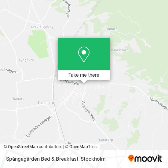 Spångagården Bed & Breakfast map