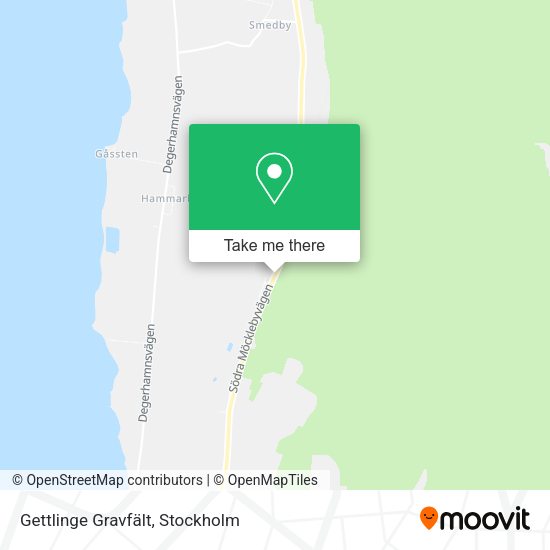 Gettlinge Gravfält map