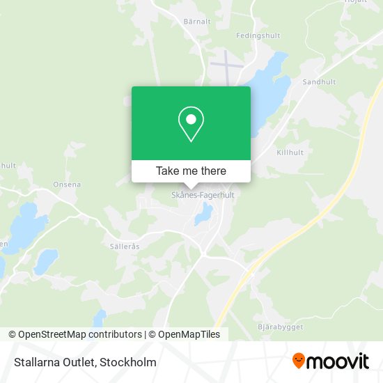 Stallarna Outlet map