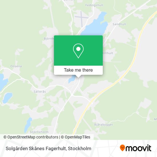 Solgården Skånes Fagerhult map