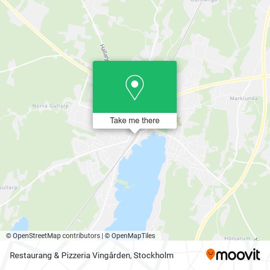 Restaurang & Pizzeria Vingården map