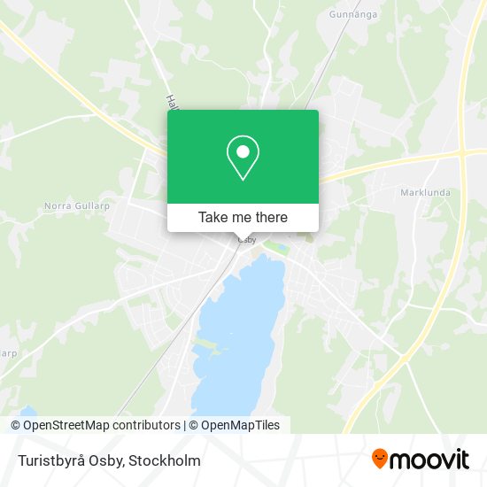 Turistbyrå Osby map