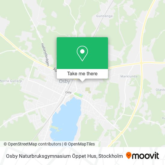 Osby Naturbruksgymnasium Öppet Hus map
