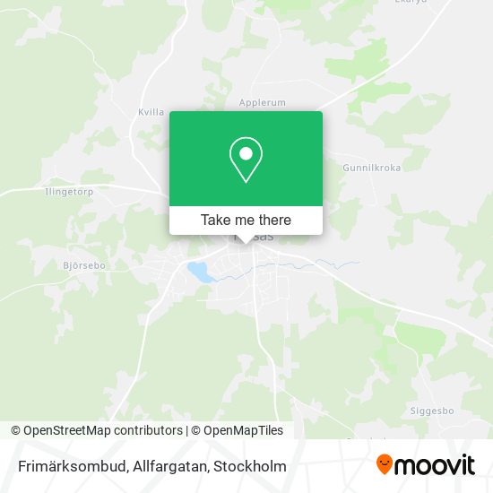 Frimärksombud, Allfargatan map