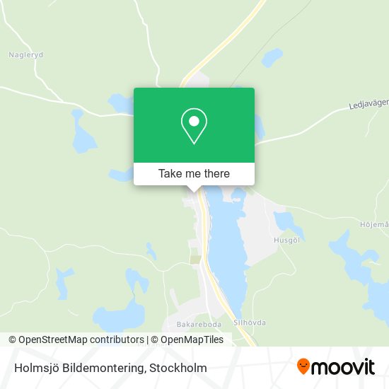 Holmsjö Bildemontering map