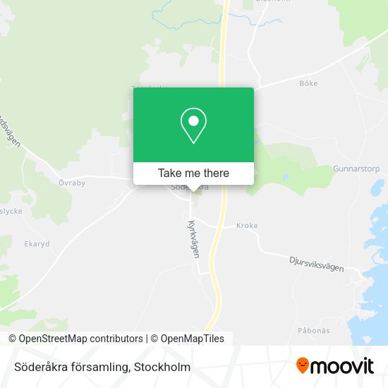Söderåkra församling map