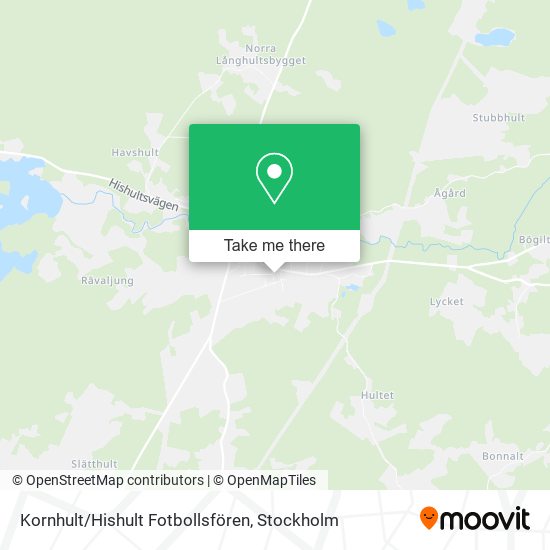 Kornhult/Hishult Fotbollsfören map