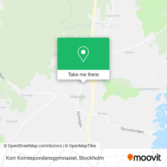 Korr Korrespondensgymnasiet map