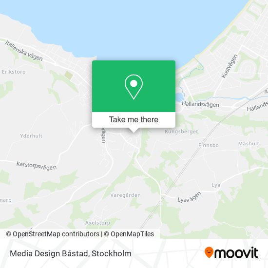 Media Design Båstad map