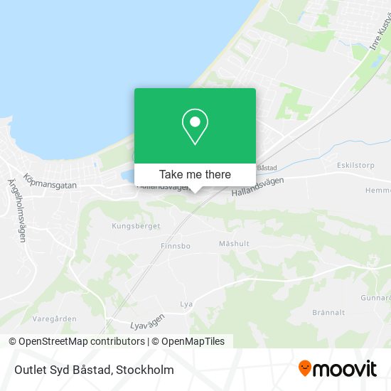 Outlet Syd Båstad map