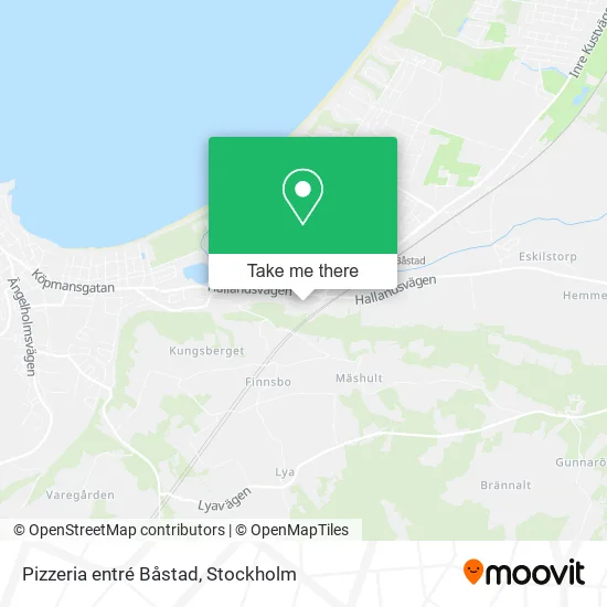 Pizzeria entré Båstad map