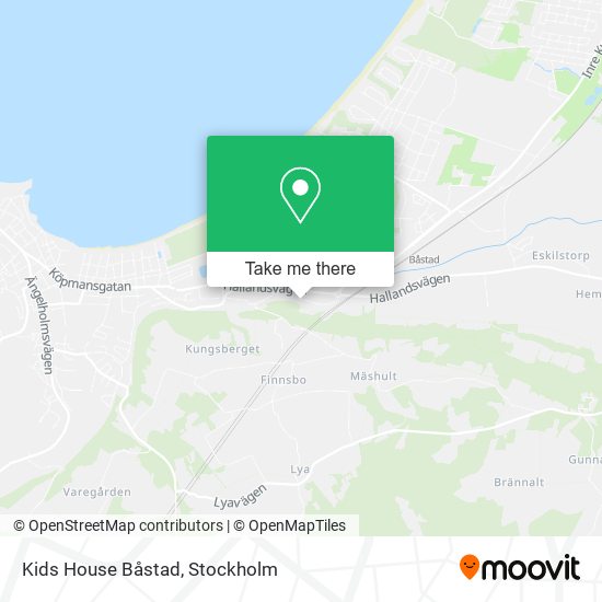 Kids House Båstad map