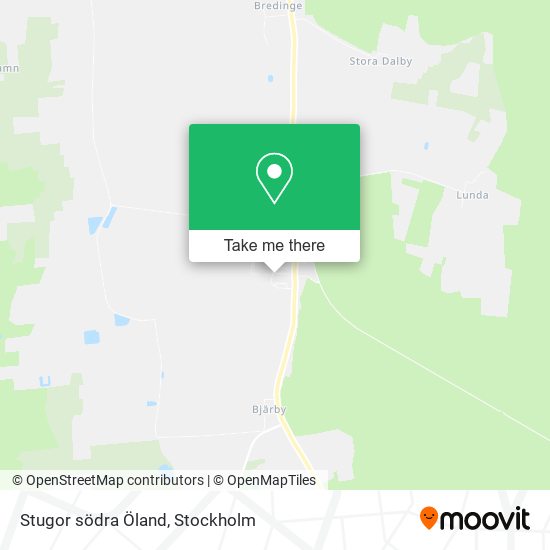 Stugor södra Öland map