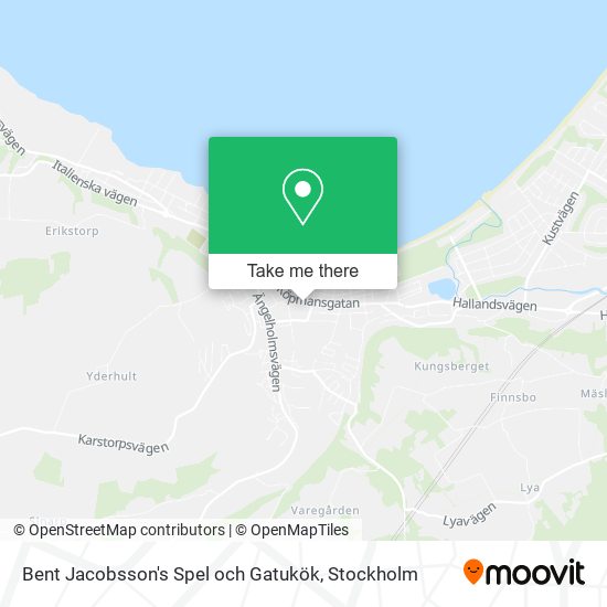 Bent Jacobsson's Spel och Gatukök map