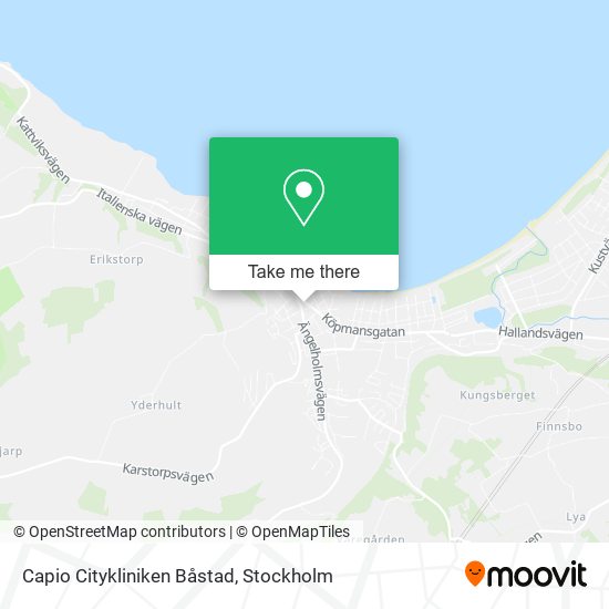 Capio Citykliniken Båstad map