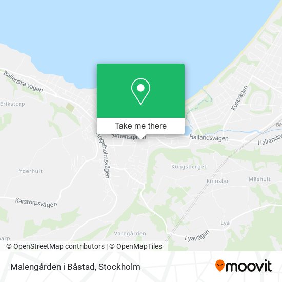 Malengården i Båstad map