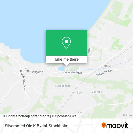 Silversmed Ole K Bydal map