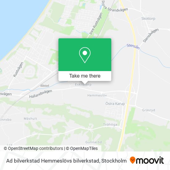 Ad bilverkstad Hemmeslövs bilverkstad map