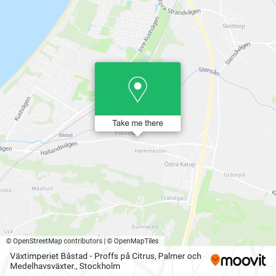 Växtimperiet Båstad - Proffs på Citrus, Palmer och Medelhavsväxter. map