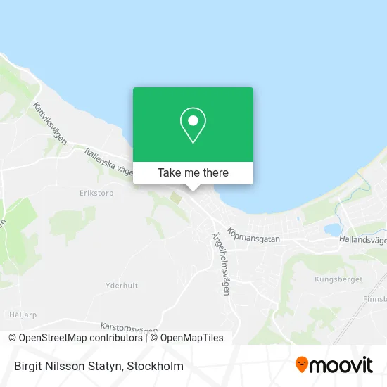 Birgit Nilsson Statyn map