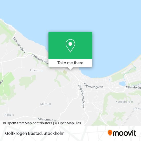 Golfkrogen Båstad map