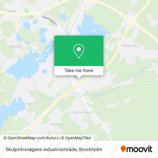Skulptörsvägens industriområde map