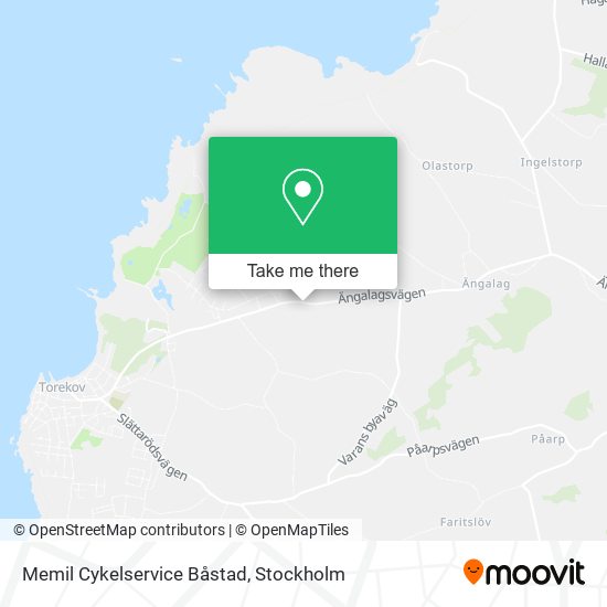 Memil Cykelservice Båstad map