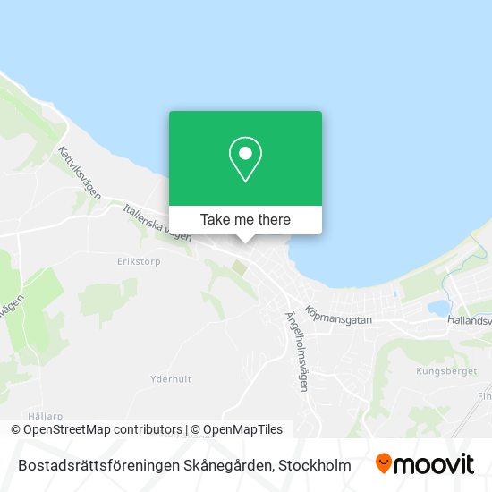 Bostadsrättsföreningen Skånegården map