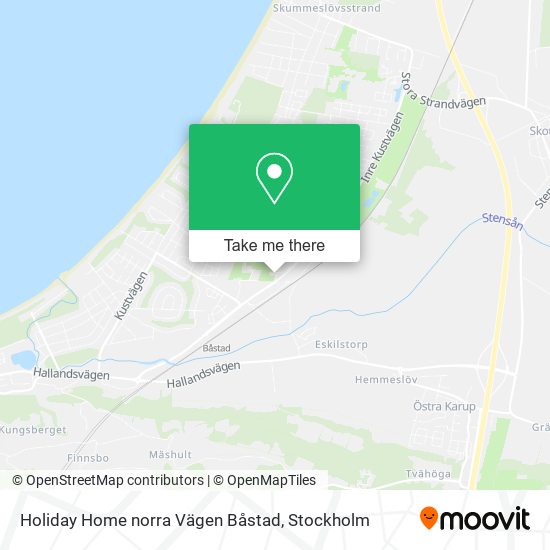 Holiday Home norra Vägen Båstad map