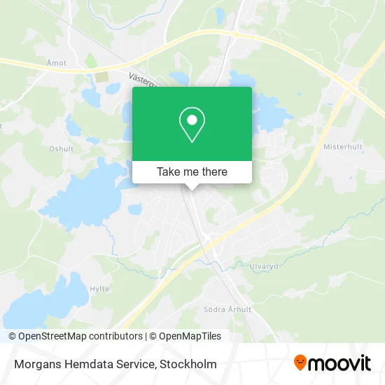 Morgans Hemdata Service map