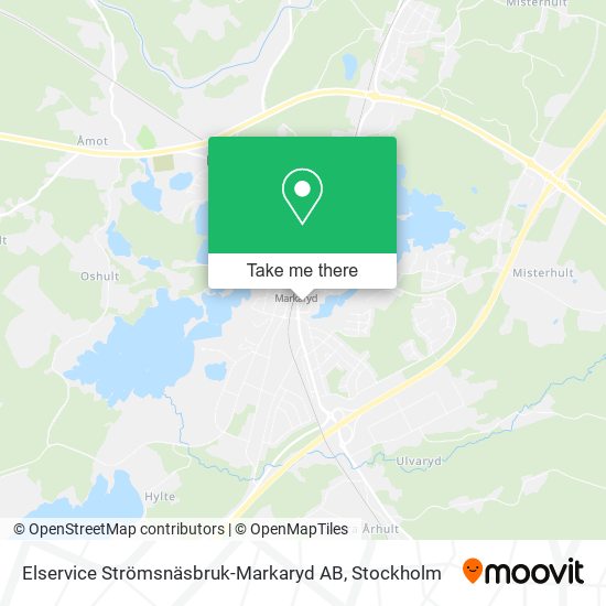 Elservice Strömsnäsbruk-Markaryd AB map