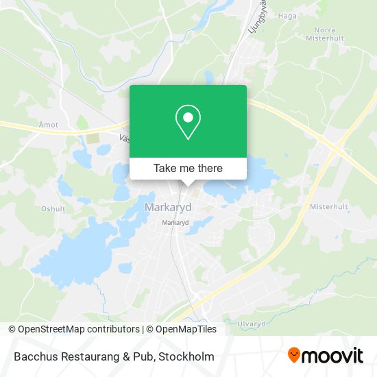 Bacchus Restaurang & Pub map