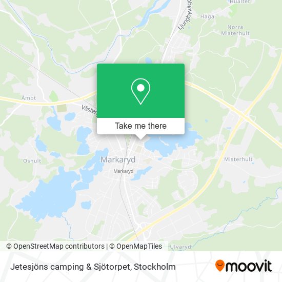 Jetesjöns camping & Sjötorpet map