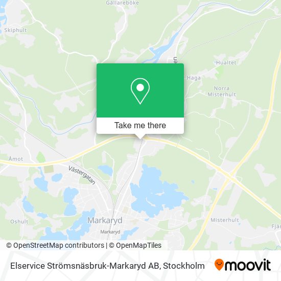 Elservice Strömsnäsbruk-Markaryd AB map