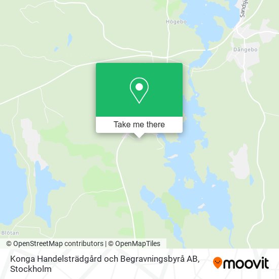 Konga Handelsträdgård och Begravningsbyrå AB map