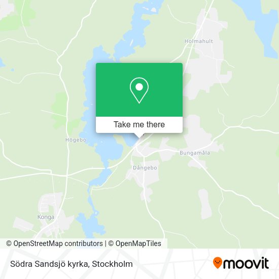 Södra Sandsjö kyrka map