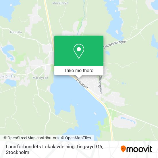 Lärarförbundets Lokalavdelning Tingsryd G6 map