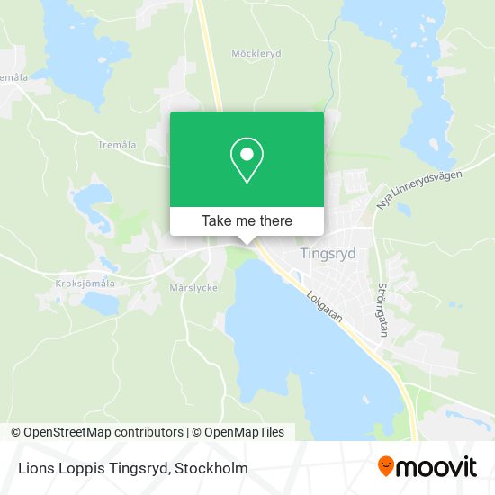 Lions Loppis Tingsryd map