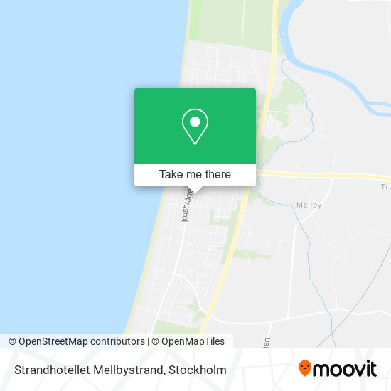 Strandhotellet Mellbystrand map