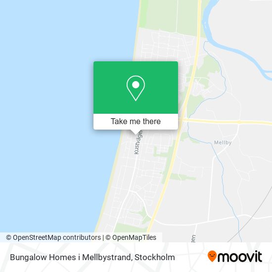 Bungalow Homes i Mellbystrand map