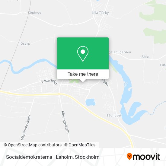Socialdemokraterna i Laholm map