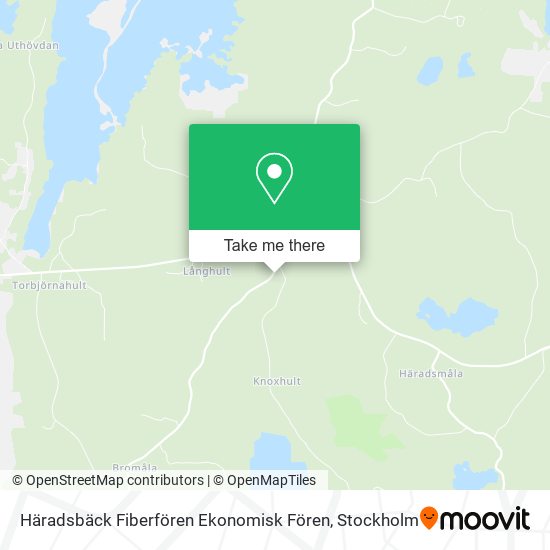Häradsbäck Fiberfören Ekonomisk Fören map