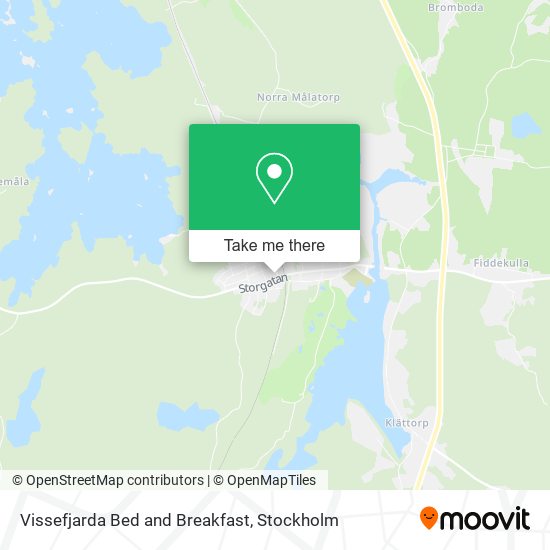 Vissefjarda Bed and Breakfast map