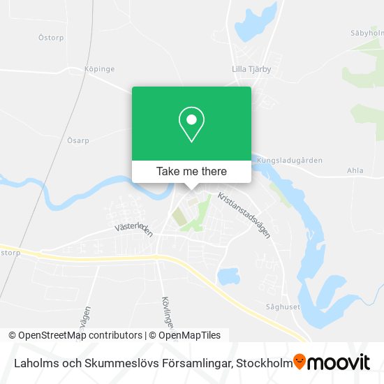 Laholms och Skummeslövs Församlingar map