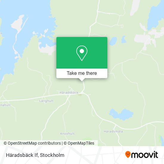 Häradsbäck If map