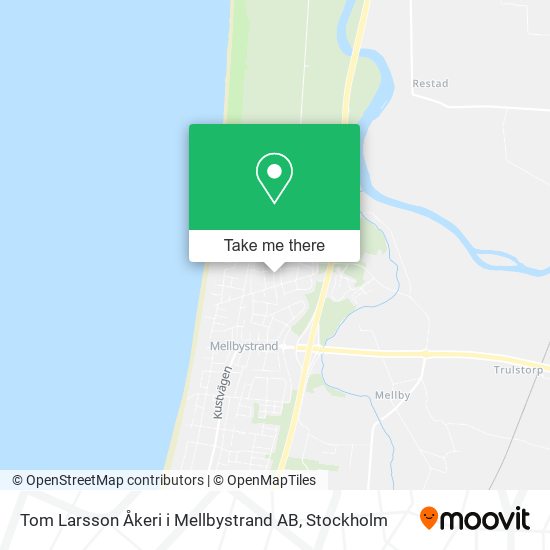 Tom Larsson Åkeri i Mellbystrand AB map